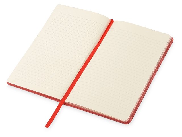 Блокнот «Notepeno» А5 с тонированными линованными страницами, красный