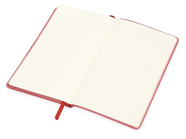 Блокнот «Notepeno» А5 с тонированными линованными страницами, красный