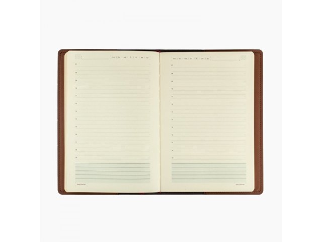 Ежедневник недатированный А5  "Oxford", коричневый
