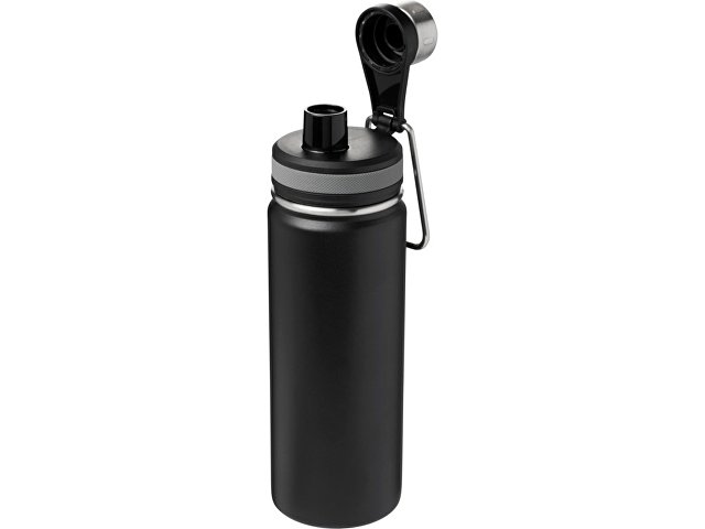 Спортивная бутылка Gessi объемом 590 мл с медной вакуумной изоляцией, черный