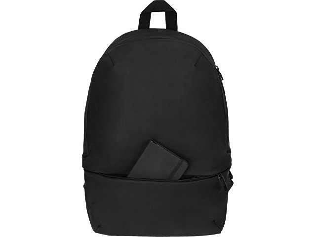 Рюкзак Glam для ноутбука 15'' из мягкой экокожи, черный