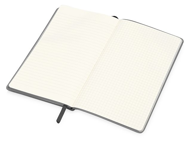 Блокнот «Notepeno» А5 с тонированными линованными страницами, серый