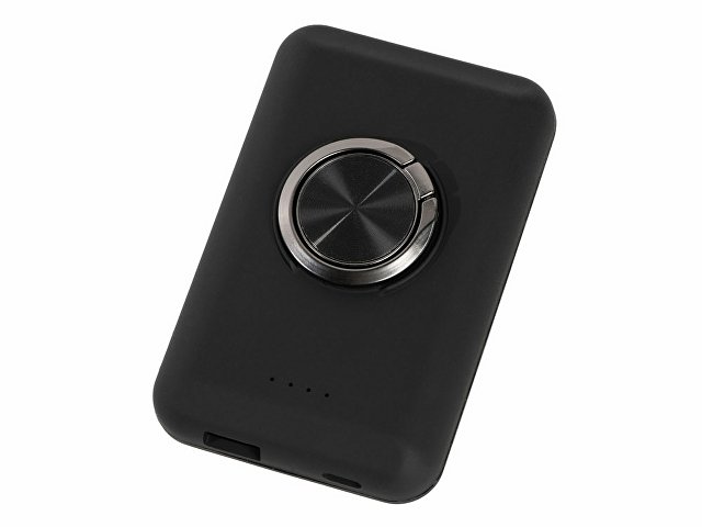 Магнитный беспроводной внешний аккумулятор "MagnetIQ", 5000 mah, 10 W, черный