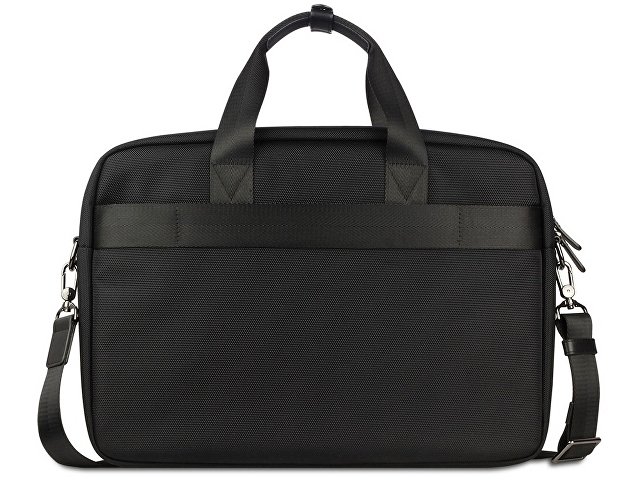 Портфель мужской BUGATTI НЕРО | NERO 15'', чёрный, нейлон 1680D/кожа, 42х10х30 см