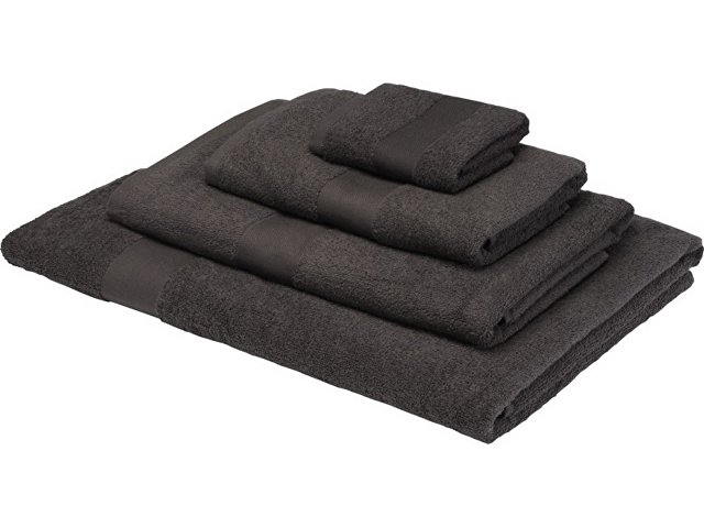 Хлопковое полотенце для ванной Evelyn 100x180 см плотностью 450 г/м2, антрацит