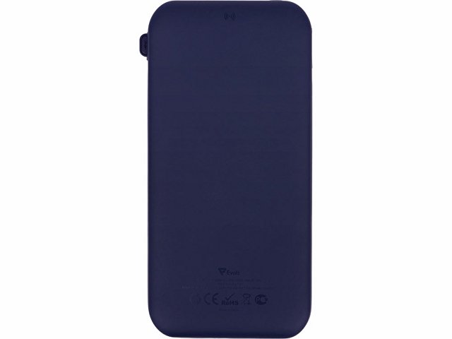 Внешний беспроводной аккумулятор с подсветкой лого «Astro», 10000 mAh, темно-синий