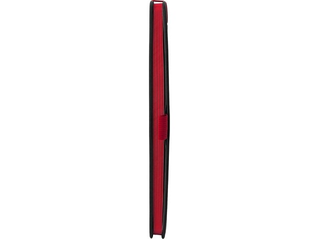 Блокнот "ColorNote Black", твердая обложка A5, 80 листов, черный с красным