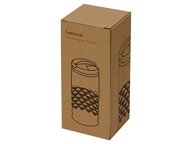 Термокружка "Lemnos" 350 мл, черный (Р)