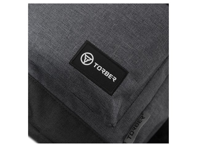 Рюкзак TORBER ГРАФФИТИ, серый, полиэстер меланж, 46 х 29 x 18 см