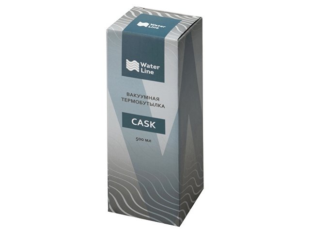 Вакуумная термобутылка "Cask" Waterline, 500 мл, серебристый глянцевый (P)