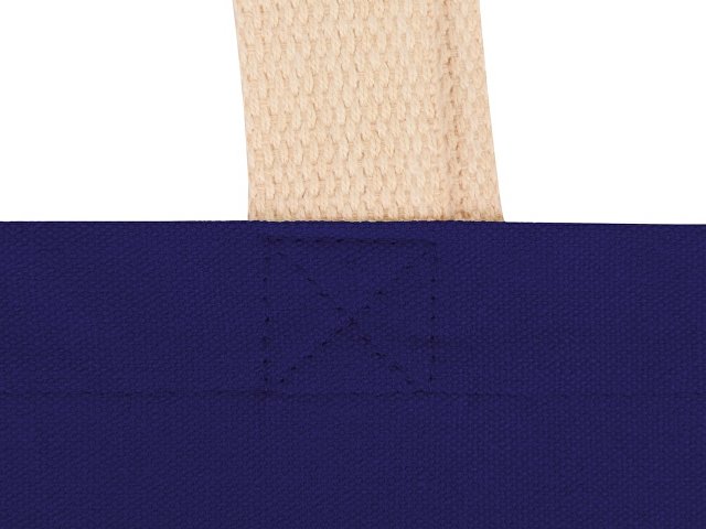 Сумка для шопинга Steady из хлопка с парусиновыми ручками, 260 г/м2, синий (P)