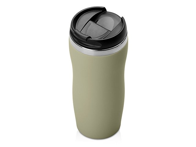 Термокружка "Mony Steel" 350 мл, soft touch, оливковый