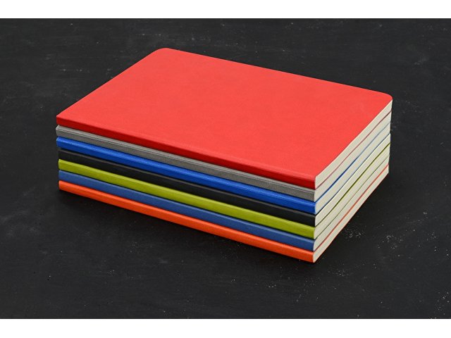 Блокнот «Wispy» линованный в мягкой обложке, красный (P)