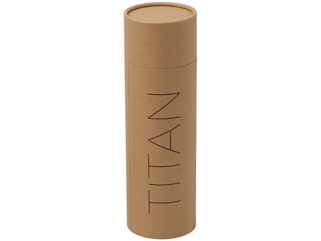 Бутылка для воды из титана "Titan", 750ml, темно-серый