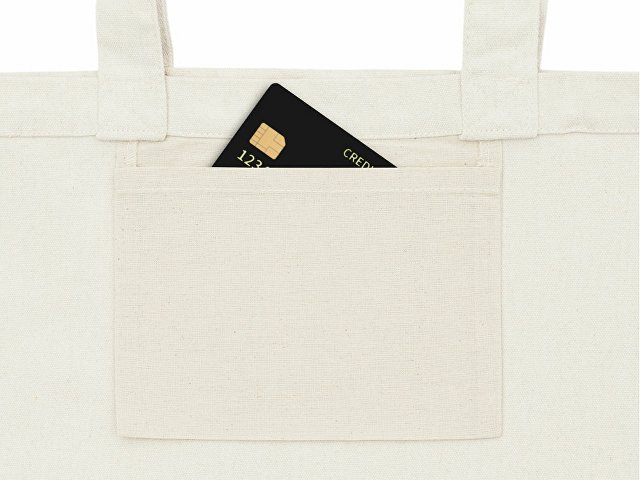 Сумка для шоппинга Cotton из переработанного хлопка 280 г, натуральный