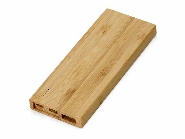 Подарочный набор с БЗУ и внешним аккумулятором «Bamboo Set», натуральный