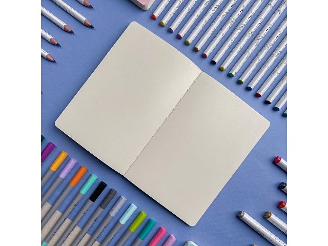 Скетчбук "Sketch & Art" в мягком переплете 140х210 мм, 100 л. бежевой бумаги 100 гр., мятный