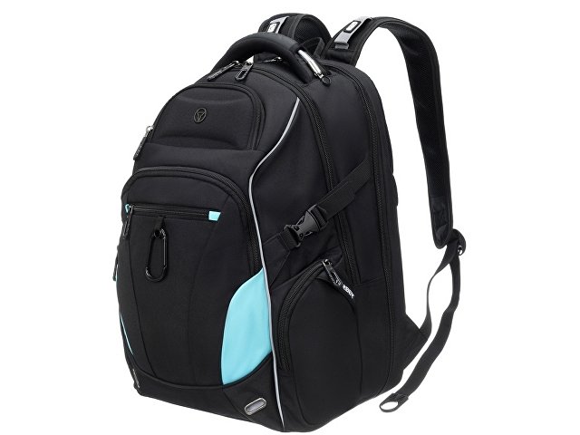 Рюкзак TORBER ПРОРЫВ с отделением для ноутбука 15", чёрный, полиэстер 900D, 34x22x46 см, 34л