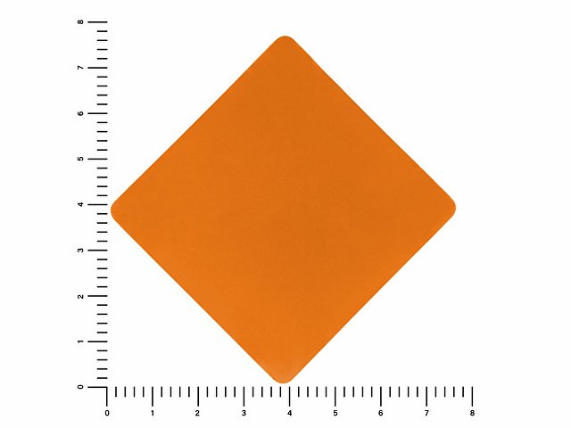 ПАТЧ РОМБ soft-touch (оранжевый) 7,6 х 7,6 см