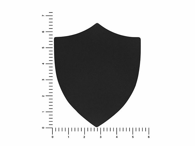 ПАТЧ ЩИТ soft-touch (чёрный) 6,6 х 5,5 см
