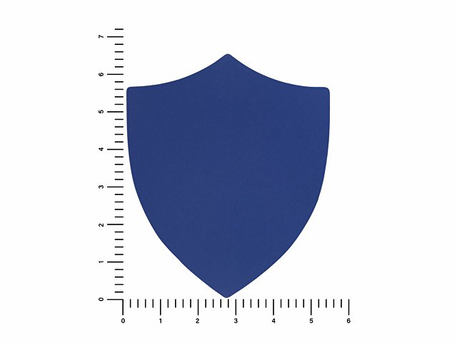 ПАТЧ ЩИТ soft-touch (синий) 6,6 х 5,5 см