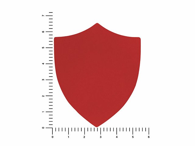 ПАТЧ ЩИТ soft-touch (красный) 6,6 х 5,5 см