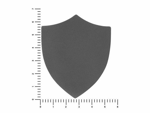 ПАТЧ ЩИТ nubuk (серый) 6,6 х 5,5 см