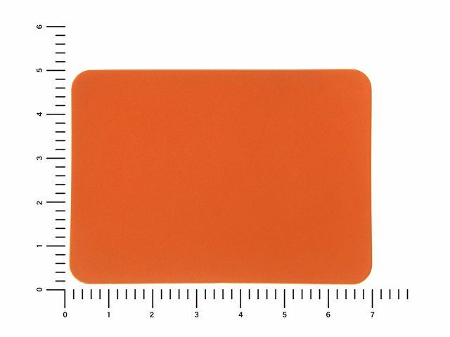 ПАТЧ ПРЯМОУГОЛНЫЙ soft-touch (оранжевый ) 5,0 х 7,0 см
