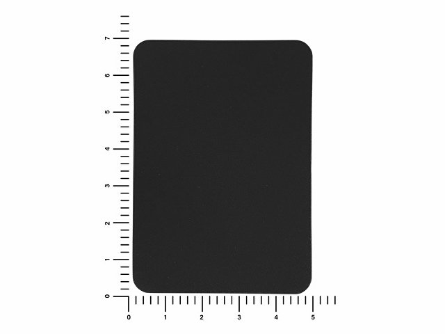 ПАТЧ ПРЯМОУГОЛНЫЙ nubuk (чёрный) 5,0 х 7,0 см
