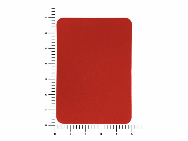 ПАТЧ ПРЯМОУГОЛНЫЙ nubuk (красный) 5,0 х 7,0 см
