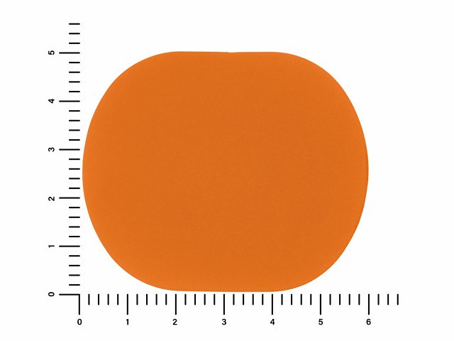 ПАТЧ ОВАЛ soft-touch (оранжевый ) 6,0 х 5,0 см