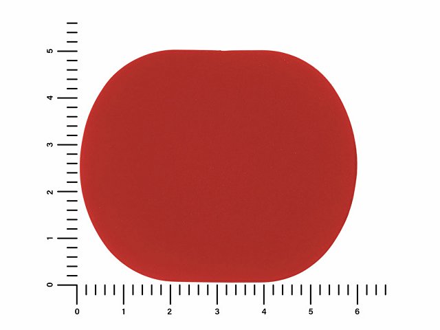 ПАТЧ ОВАЛ soft-touch (красный) 6,0 х 5,0 см