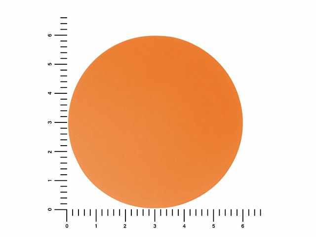 ПАТЧ КРУГ soft-touch (оранжевый ) 6,0 х 6,0 см