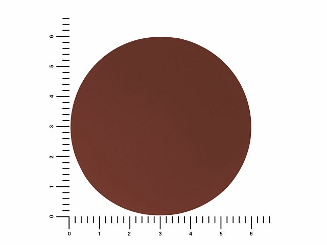 ПАТЧ КРУГ soft-touch (коричневый ) 6,0 х 6,0 см