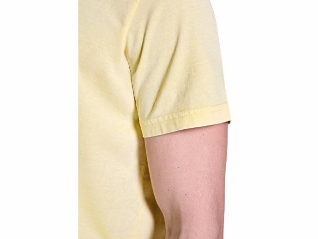 Футболка «Corgi» мужская, солнечно-желтый выстиранный WASHED