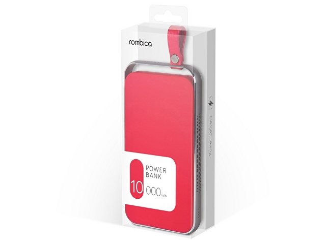 Внешний аккумулятор Rombica NEO Electron Red, 10000 мАч, красный (Р)