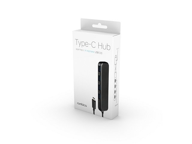 Rombica Type-C Hub, черный (Р)