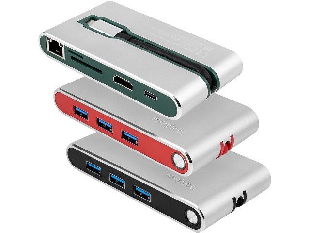 Хаб USB Rombica Type-C Hermes Red (Р)