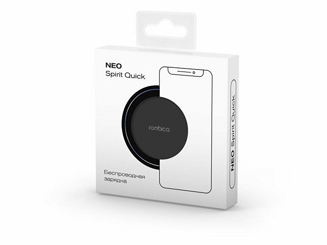 Беспроводное зарядное устройство Rombica NEO Spirit Quick Black (Р)