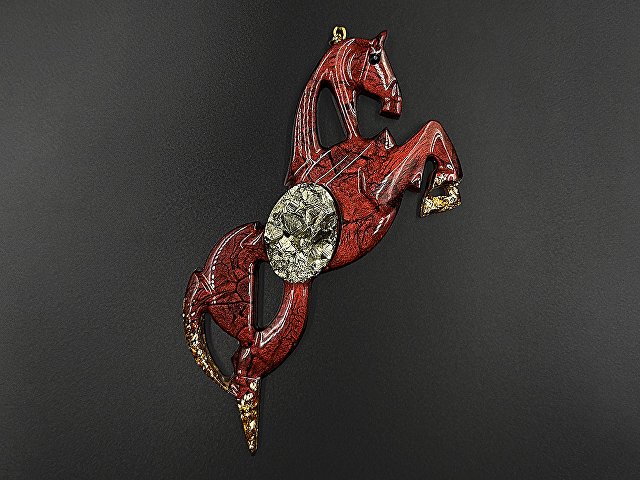 Елочные игрушки (Лошадь).Символы года Гранат