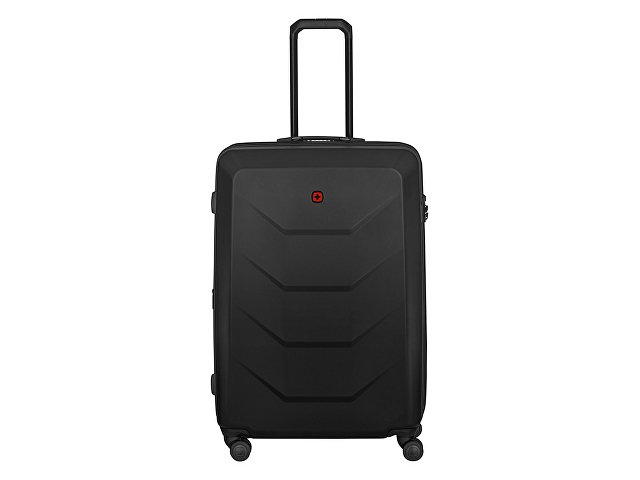 Чемодан WENGER Prymo, чёрный, большой, 52х76х30 см, 93 л, ABS+PC