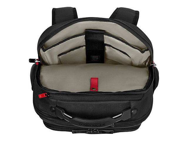 Рюкзак WENGER ALTAIR 15.6", черный, переработанный ПЭТ/Полиэстер, 32х21х44 см, 22 л.