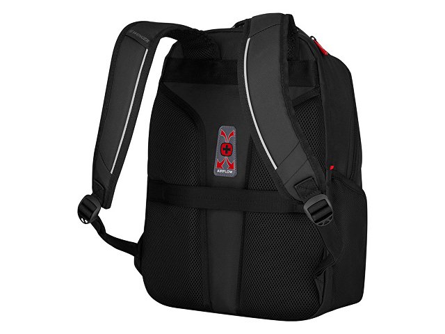 Рюкзак WENGER ALTAIR 15.6", черный, переработанный ПЭТ/Полиэстер, 32х21х44 см, 22 л.