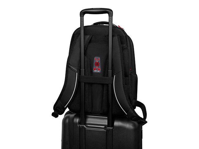 Рюкзак WENGER ALTAIR 15.6", черный, переработанный ПЭТ/Полиэстер, 32х21х44 см, 22 л.