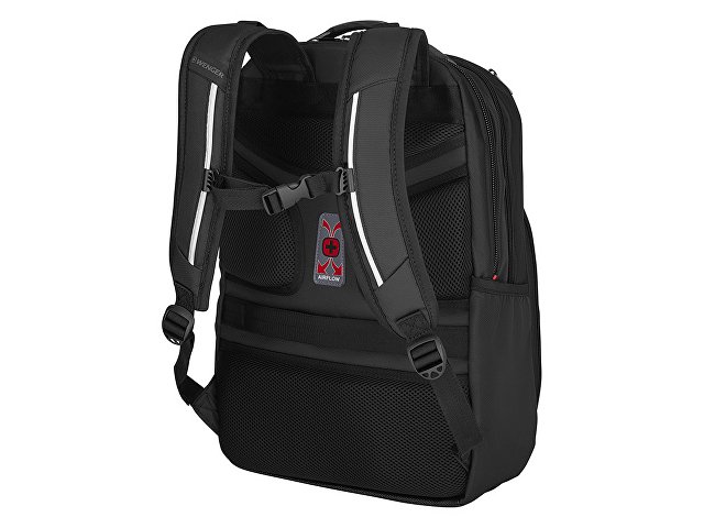 Рюкзак WENGER Cosmic 17", чёрный, переработанный ПЭТ/ПВХ/полиэстер, 34 x 23 x 49 см, 30 л