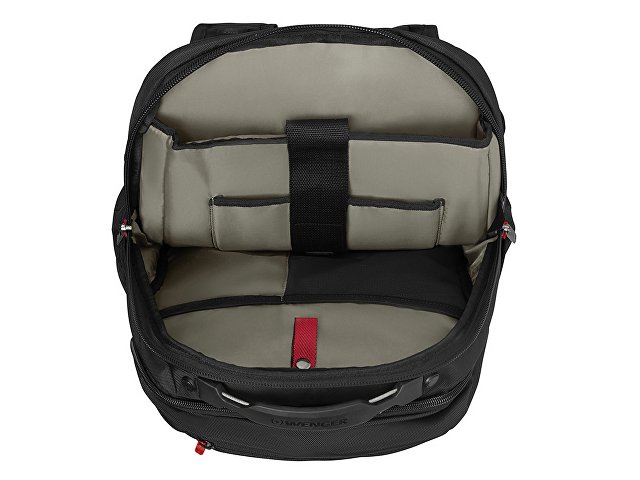 Рюкзак WENGER Cosmic 17", чёрный, переработанный ПЭТ/ПВХ/полиэстер, 34 x 23 x 49 см, 30 л