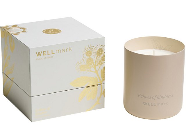 Ароматическая свеча Wellmark "Echoes of Kindness"- Ecru бежевый