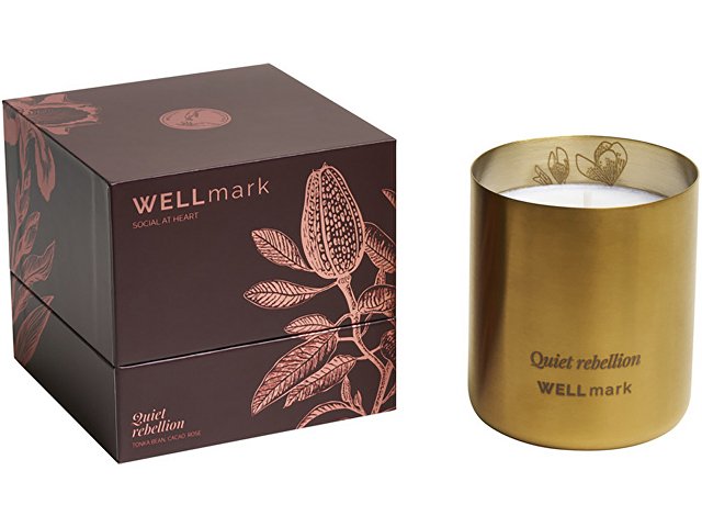 Ароматическая свеча Wellmark «Quiet Rebellion» - Золотой