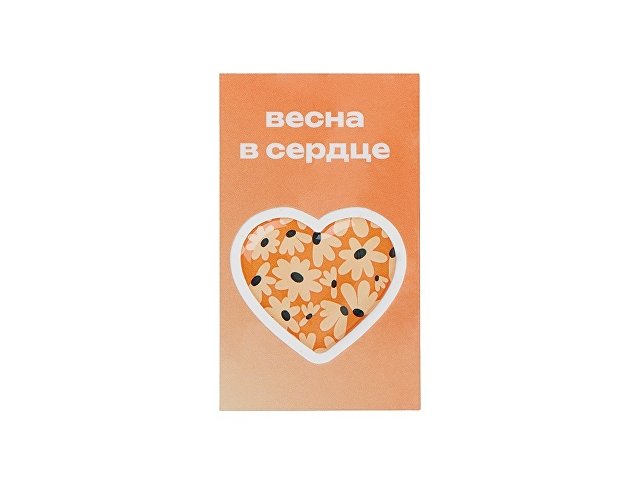 Смоляной стикерпак-открытка, 1 стикер с фоновой запечаткой, 3 см