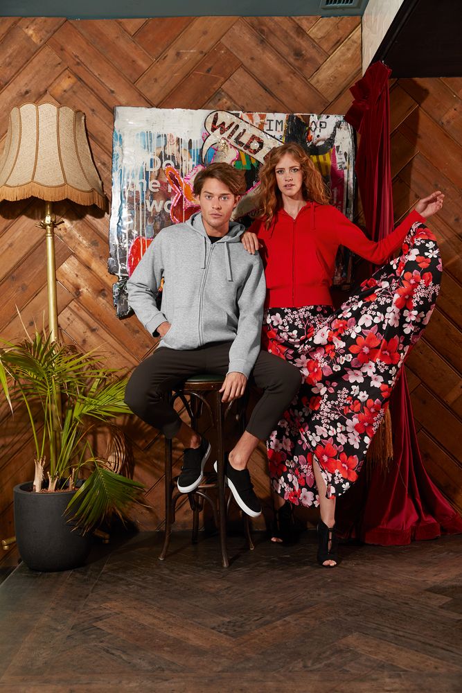 Толстовка женская Hooded Full Zip белая